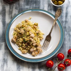 Israeli Couscous Chicken Salad