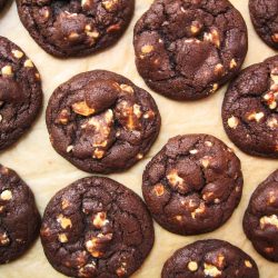 Gooey Double Chocolate Cookies