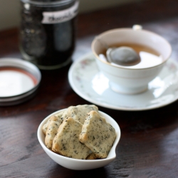 Chocolate Mint Tea Shortbread