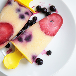 Berries & Peach Popsicles