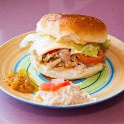 Parsley Chicken Filet Burger