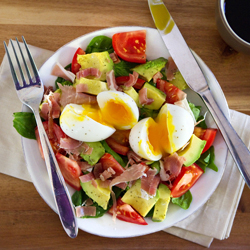 Avocado Prosciutto Breakfast Salad