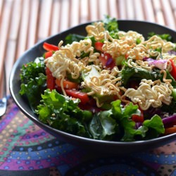 Kale Salad with Toasted Ramen