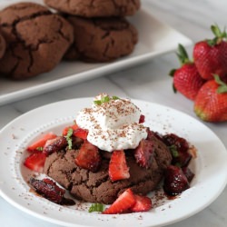 Dark Chocolate Shortcakes