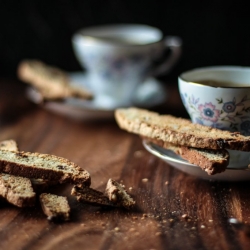 Whole Wheat Walnut Raisin Biscotti