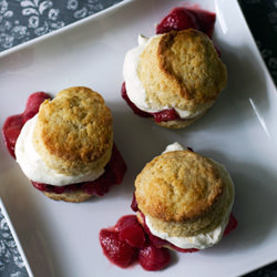 Strawberry and Rhurbarb Shortcakes