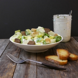 Romaine Salad with Creamy Dressing