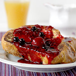 French Toast with Mixed Berry Syrup