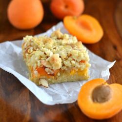 Apricot Frangipane Crumble Squares