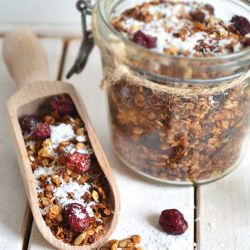 Coconut Granola with Cranberry