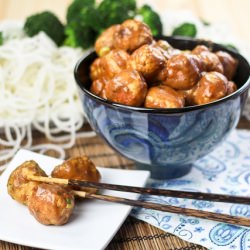 General Tso Chicken Meatballs