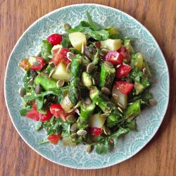 Asparagus, New Potato Avocado Salad