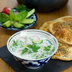 Chalop (Uzbek Cold Yogurt Soup)