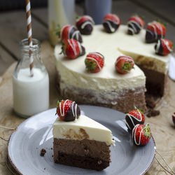 Triple Chocolate Mousse Cake