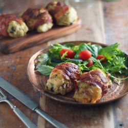 Speck Wrapped Potato Croquettes