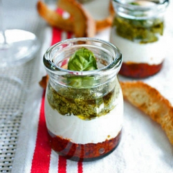 Pesto&Tomato Yogurt Verrines