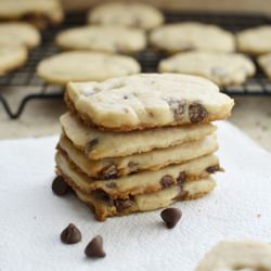 Chocolate Chip Shortbread Cookies