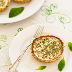 Goat Cheese and Chive Tarts