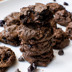 Chocolate Cherry Truffle Cookies