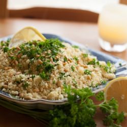 Lemon Couscous with Pine Nuts