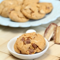 Peanut Butter Snickers Cookies