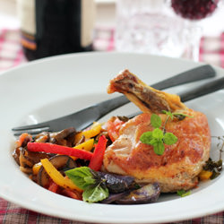 Guinea Fowl with Vegetables