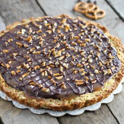 Chocolate Caramel Pretzel Tart