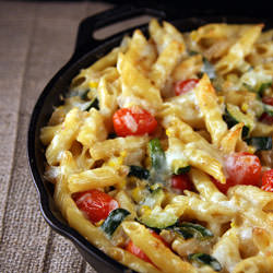 Fresh Vegetable Pasta Skillet