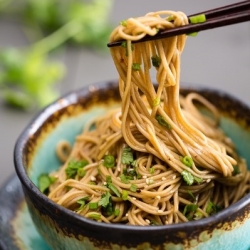 Soba Salad with Honey Soy Dressing