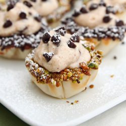 Chocolate Chip Cannoli Bites