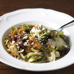 Wheatberry, Brussel Sprout Salad