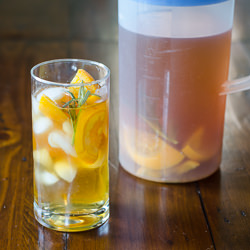 Homemade Iced Tea with Oranges