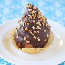 Caramel Drumstick Cupcakes