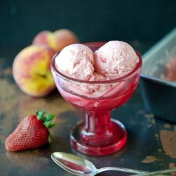 Strawberry-Peach Frozen Yogurt