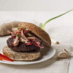 Chinese Burgers with Asian Slaw