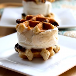 Choc Chip Cookie Ice Cream Sandwich