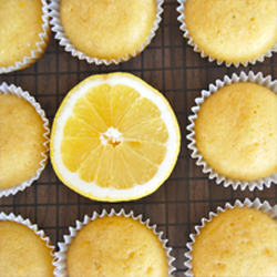 Lemon Syrup Cupcakes