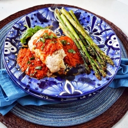 Leek & Cheese Stuffed Chicken