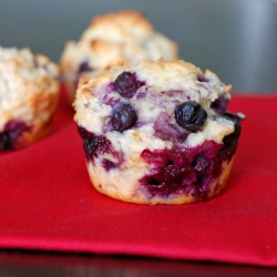 Greek Yogurt Blueberry Muffins