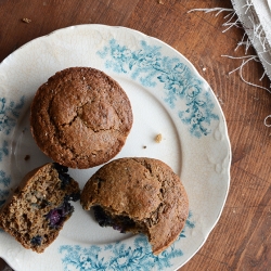 Blueberry, Buckwheat + Chia Muffins