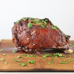 Cedar-Planked Rib Roast