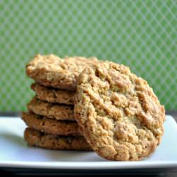 Peanut Butter, Walnut & Oat Cookies