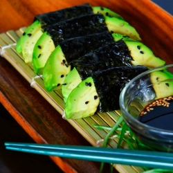 Avocado Wrapped with Nori {Seaweed}