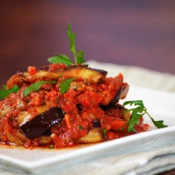 Fried Eggplants with Salsa