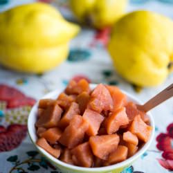 Moscato Stewed Quinces