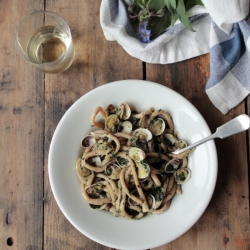 Pici with Borage and Clams