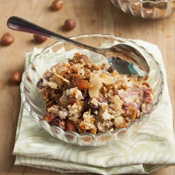 Paleo Rhubarb Crumble