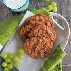 Oat & Walnut Chocolate Chip Cookies