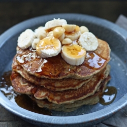 Coconut Banana & Macadamia Pancakes