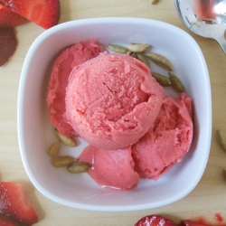 Strawberry Cardamom Sherbet